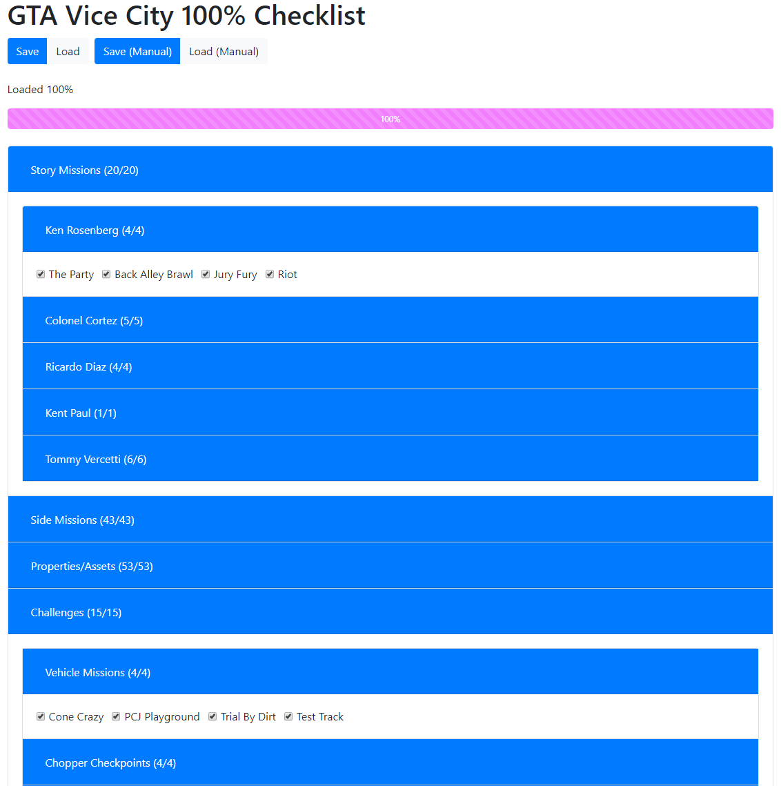 GTA 100% Checklists - lambdan.se